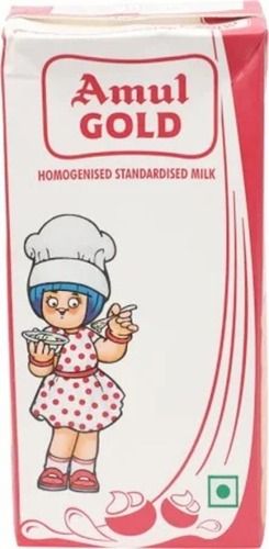  200 Mll 100% Pure And Fresh White Homogenized Amul Gold Milk