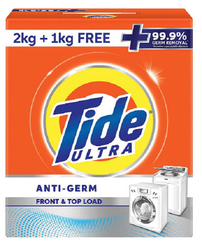 3 Kilogram, Tide Ultra Anti-germ Front And Top Load Detergent Washing Powder