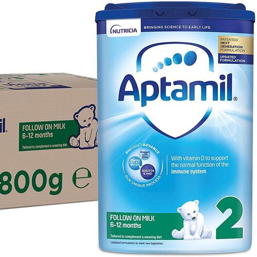 Aptamil 2 Follow On Baby Milk Powder, 6-12 Months, 800g in Dandeli at best  price by Dryfruit Mart - Justdial