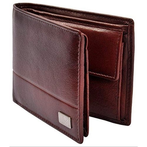 Colour Brown Mens Leather Wallet With Microfiber And Stylish Design For Regular Use Design: Simple