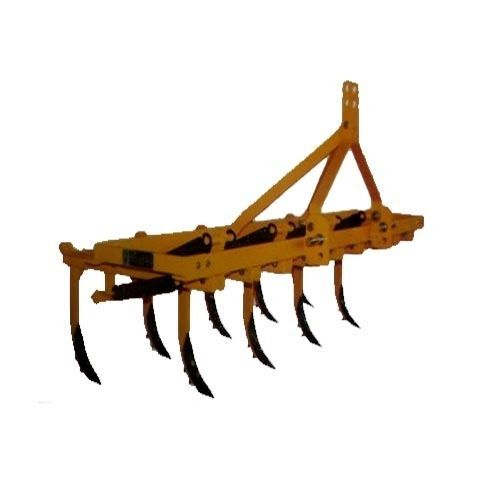 Mild Steel Spring Loaded Yellow Paint Coated 9 Tones Weight 300kg Tiller For Agriculture
