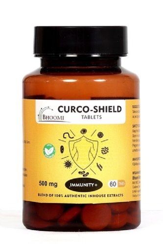 Natural Immunity Booster Curco-Shield Tablets, 500 Mg  Age Group: For Adults