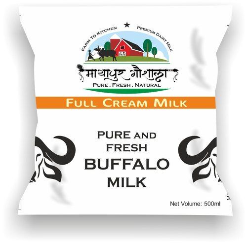 Rich Calcium 100% Pure And Fresh Natural Full Cream Buffalo Milk, 500 Ml Age Group: Baby