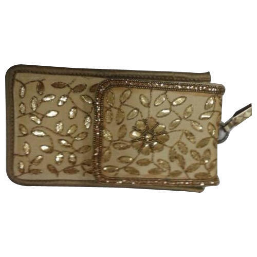 Skin Friendliness Fancy And Designed Golden Waterproof Mobile Pouch For Women - Leather, Bar Design, Available in Colorful Display | Encrypted Cloud Storage, 24/7 Customer Support, Monthly Subscription