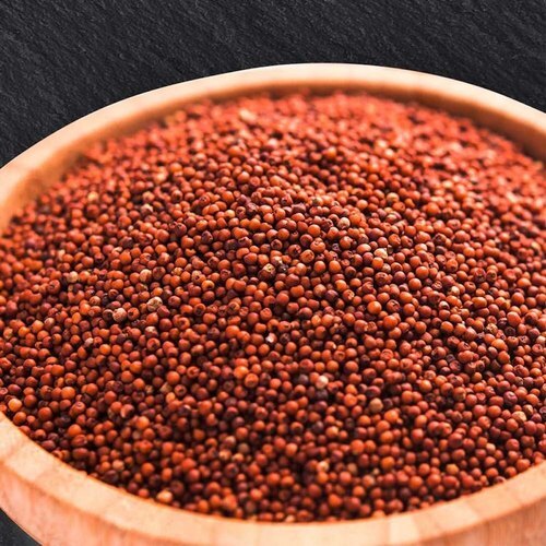 Red Seeds Kelvaragu - 4mm-5mm Size, Red Color | 100% Purity, 8.17% Moisture, Rich in Dietary Fiber and Antioxidants