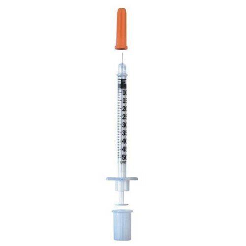 0.5 Ml Single Use Light Weight Round Shape Insulin Syringe