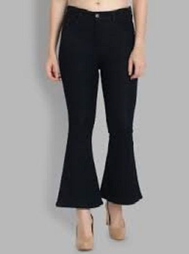 Washable Stretchable Soft And Breathable Black Full Length Plain