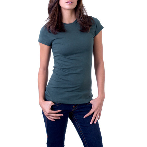 Girls T-Shirts - Cotton, Customized Size, Blue | O-Neck, Short Sleeves, Anti Shrink, Easy To Clean, Colorfastness