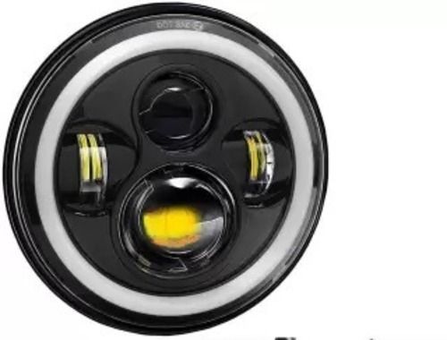 15 Volt Black Round Bright Beam Hard Plastic Two Wheeler Led Headlight  Color Temperature: 2700 Kelvin (K)