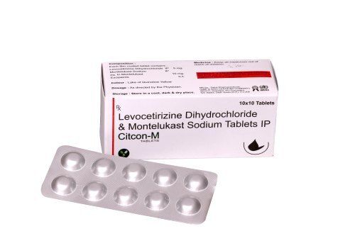 Levocetirizine Dihydrochloride & Montelukast Sodium Tablets Ip,10X10 Tablets Grade: Commercial