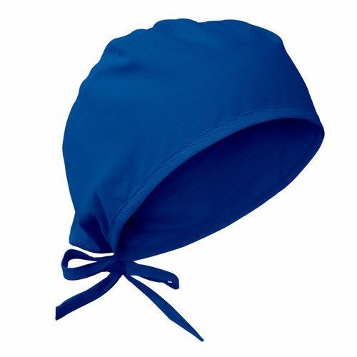 Blue Light Weight Pure Cotton Comfortable Latex Surgical Cap