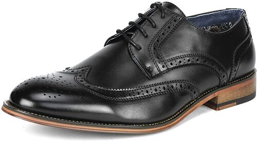 Lightweight Premium Quality Men'S Black Leather Shoes For Formal Wear Insole Material: Canvas