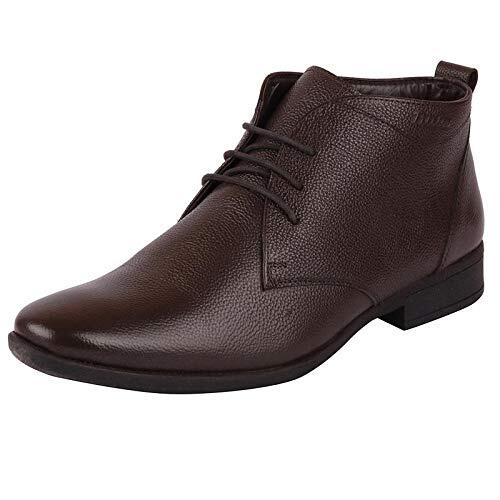 Lightweight Premium Quality Men'S Brown Colour Medium Ankle Leather Shoes For Casual Wear Insole Material: Canvas