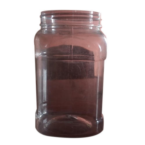 Brown 1kg Round Shape Eco Friendly Easy To Use Durable Plastic Jars