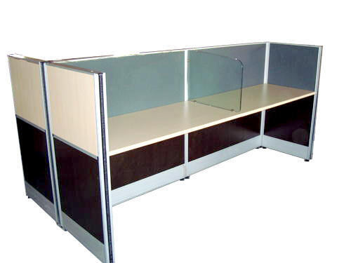 Silver Cubicles Aluminium Office Partition