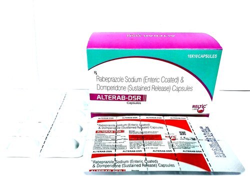 डॉम्परिडोन और रैबेप्राजोल अल्टरब-डीएसआर कैप्सूल (पैक साइज 10X10) सामान्य दवाएं