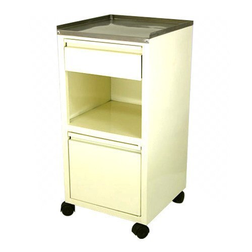 Rust Resistance White Hospital Bed Side Locker For Hospital And Clinical Use