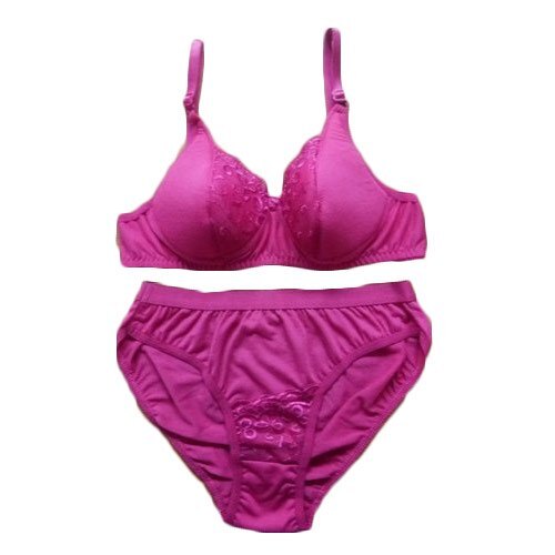 Padded Cheeky Stretchy Fabric Ladies Pink Bra Panty Set With Soft Fabric  For Regular Wear at Best Price in Mumbai