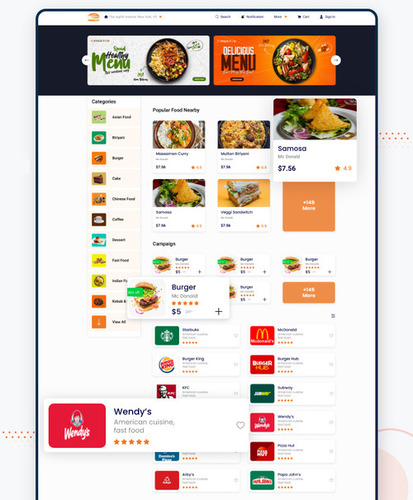 Multi-Restaurant Food Delivery System With Flutter App By MAVERIC INFOTECH