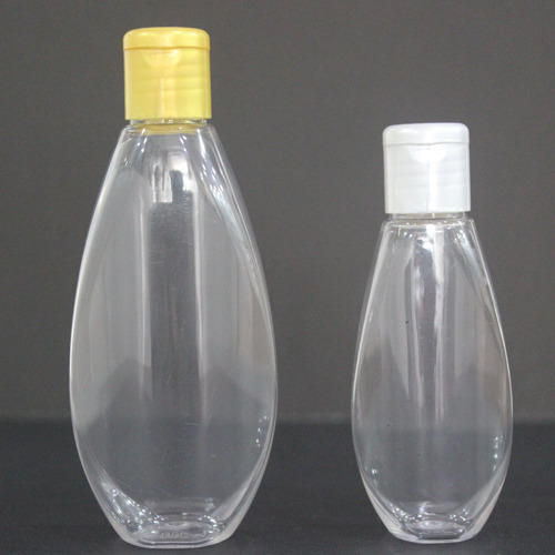 Transparent 200ml Ovel Shape Eco Friendly Easy To Use Durable Plastic Pet Bottle