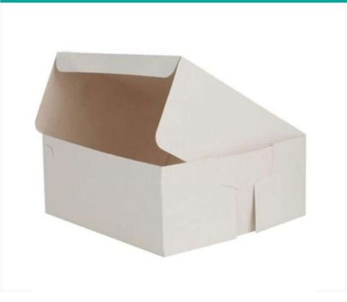 Non Toxic 8X8X5 Inch White Colour Folding Eco Friendly Corrugated Packaging Paper Box