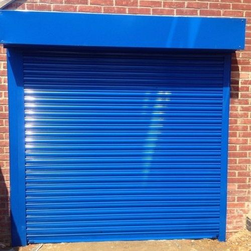 Blue Aluminium Rolling Shutter