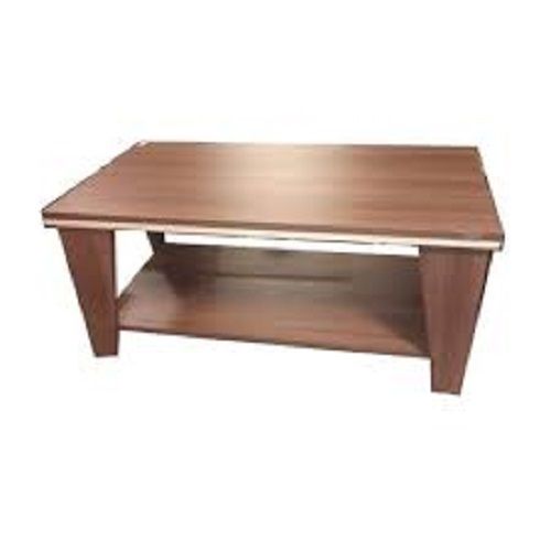 High Durable And Fine Finish Rectangular Brown Wooden Center Table 