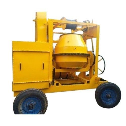 Ruggedly Pressure Weather Resistance Constructed Yellow Strong Concrete Mixer 