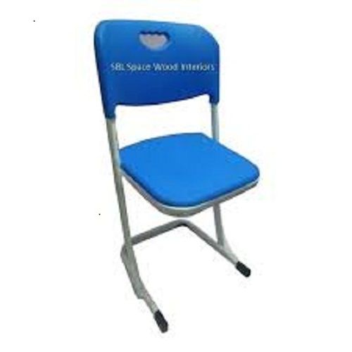 Stainless Steel Durable Eco Friendly Machine Cutting Technology Obtained Blue Metal Students Study Chair
