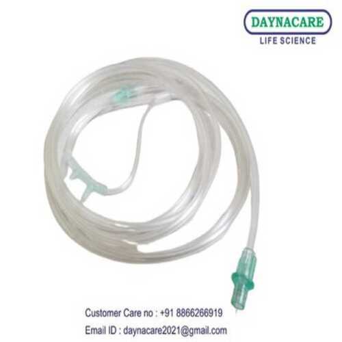 Whtie Adult Oxygen Nasal Cannula For Hospital Usage In Transparent Pvc Material