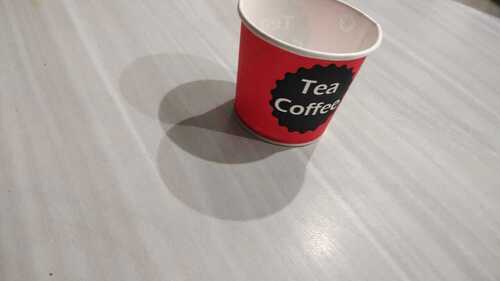 Black And Red Round Printed Disposable Paper Cups Used For Event And Party