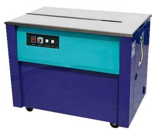 Semi-Automatic Blue Color Long Lasting Strong Solid Semi Automatic Strapping Machine For Industrial Use