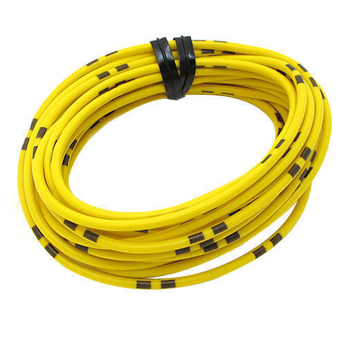 Electrical Copper Wire - PVC Material, 100 Meters Length, Yellow Color | 440 Volt Capacity, Corrosion Resistant, 13.64 Amp Rated Current