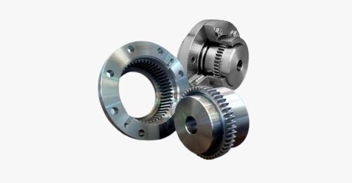 Sliver Stainless Steel Round En-9 Full Gear Coupling For Industrial