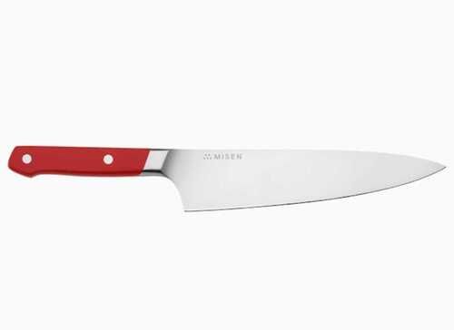 Strong Durable Long Lasting Plain Red and Silver Sharp Kitchen knife