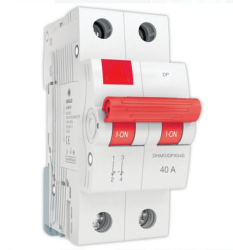 White Color Double Pole Electrical Switch Gear Used In Commercial Applications Dimension(L*W*H): 96 X 76 X 28 Millimeter (Mm)