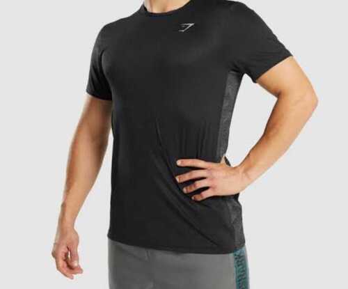 Comfortable Lightweight Plain Black Sports T Shirt For Casual Sports Wear Age Group: Adults