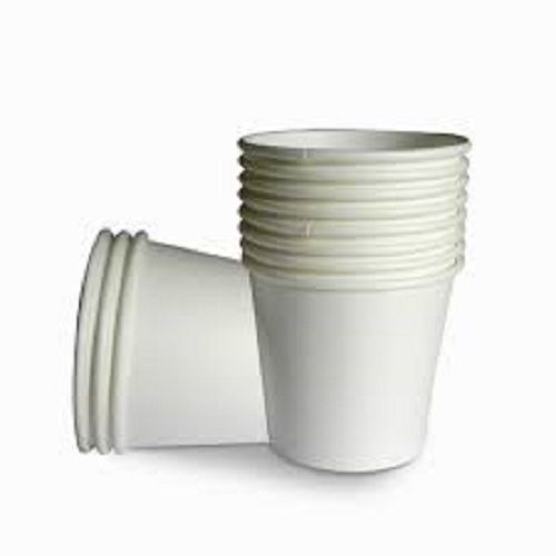 पेय और पेय पदार्थों के लिए पर्यावरण के अनुकूल डिस्पोजेबल व्हाइट प्लेन पेपर कप 