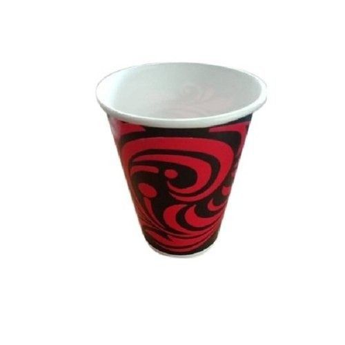 Eco Friendly Red And Black Printed Disposable Paper Cup For Party, 200 Ml 
