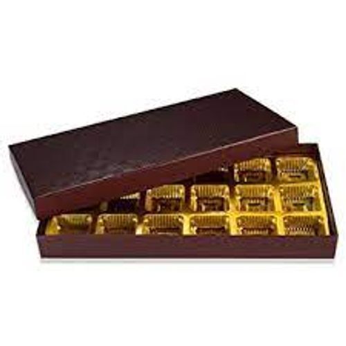  चॉकलेट की पैकेजिंग के लिए ग्लॉसी लैमिनेशन और फैंसी बॉक्स 