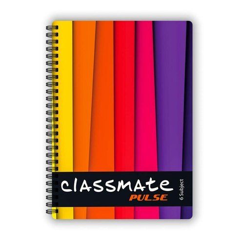 Paper Hand Cover Easy To Handle Durable Long Lasting Classmate Pluse Spiral Notebook