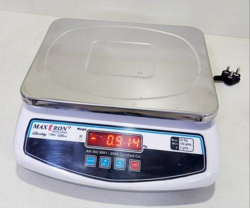 Sleek Design Electronic Maxtron Mild Steel Table Top Weight Scale For Domestic Accuracy: 100 Mg Mg