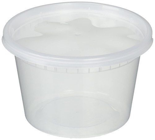 White Color Disposable Plastic Food Container