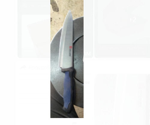 Silver Stainless Steel Manual Industrial Blue Chopping Knife 100 Gram Weight Thickness: 1 Millimeter (Mm)