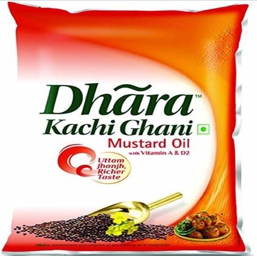 Dhara Kachi Ghani Mustard Seed Oil With High Nutritious Value Grade: A