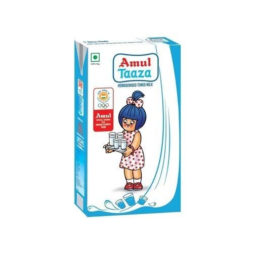 Good For Healthy High In Protein Vitamins And Minerals Hygienically Packed Fresh Amul Taaza Toned Milk Age Group: Adults