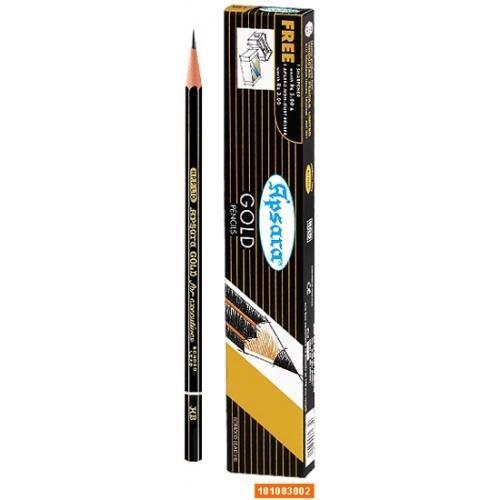 Black High Quality Wood For Durability And Easy Sharpening Apsara Gold Pencil