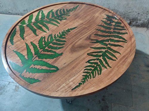 Handmade Long Durable Termite Resistance Stylish Round Brown Wooden Dining Table