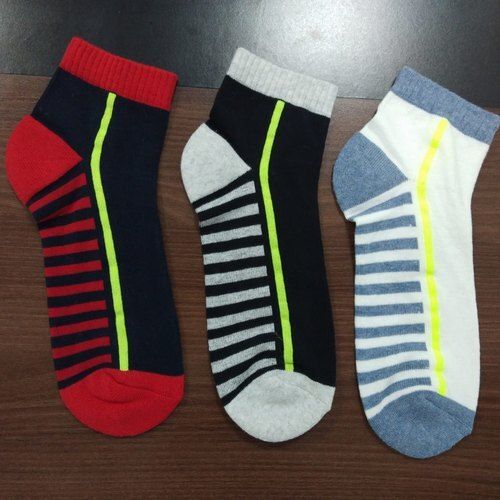 Machine Washable Comfortable Easy To Wear Striped Ankle Cotton Socks Winter