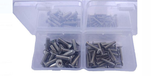  Stainless Steel Material Csk Allen Bolt And Screws Set With Pack Of 100 Piece Dimension(L*W*H): 2Mm - 36Mm Millimeter (Mm)